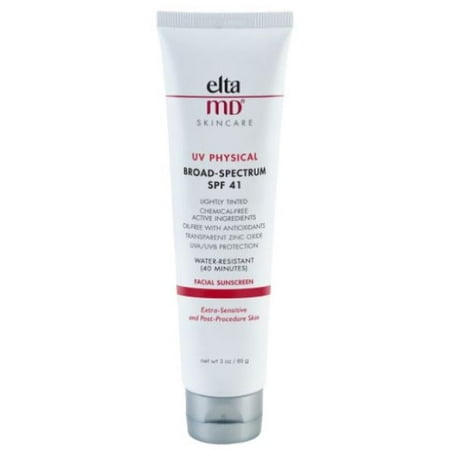 Shelter Tinted Sunscreen - Elta MD UV Physical Broad Spectrum Lightly Tinted Facial Sunscreen SPF 41, 3 Oz