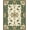 Beige, Pattern 3, variant on Flatwoven High Traffic Area Rug, Floral Border Modern Sage Green, Non Slip, Stain Resistant, Washable Area Rugs for Living Room, Bedroom(Ivory, 6X9)