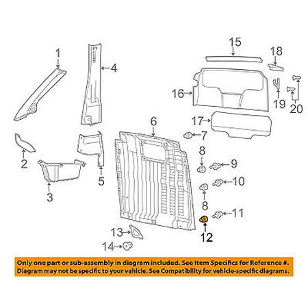 Ram CHRYSLER OEM 14-16 ProMaster 2500 Hood-Air Inlet Duct Nut 6106705AA