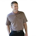 thumbnail image 1 of Monterey Club Men's Drew Single Stripe Texture Golf Polo Shirt #1618, 1 of 2