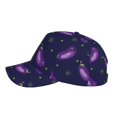 thumbnail image 5 of Balery Eggplant Baseball Cap For Women Men,Adjustable Size For Running Workouts And Outdoor Activities All Seasons, 5 of 9
