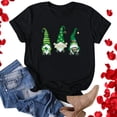 thumbnail image 1 of T-shirts de la Saint-Patrick pour Femmes Mode Saint-Patrick Imprimé Col Rond Manches Courtes T-Shirt Décontracté Haut Saint-Patrick, 1 of 4