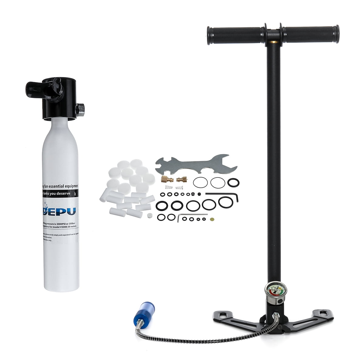 Spare Diving Portable Mouthpiece Oxygen Cylinder System Air Tank