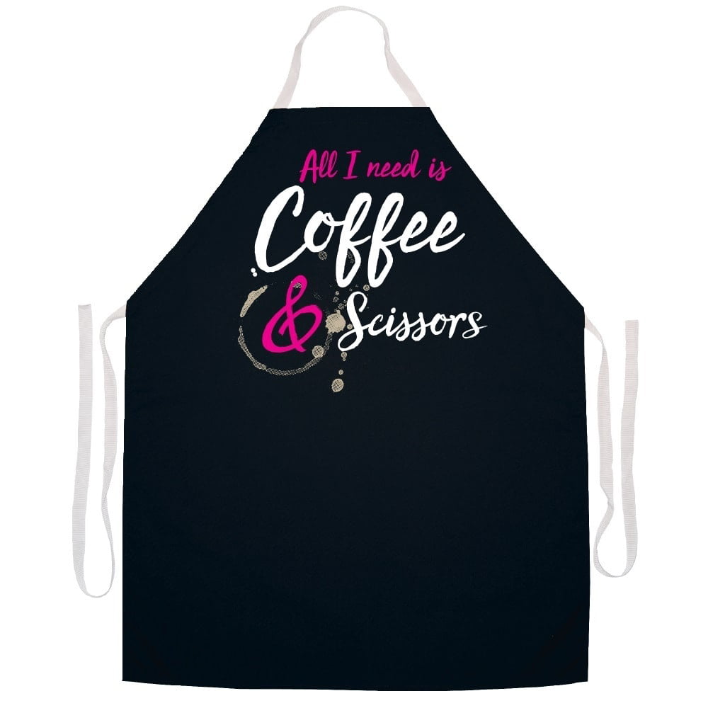 Attitude Aprons Fully Adjustable Beware Out of Coffee Hairstylist Apron Black 