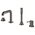 thumbnail image 4 of Grohe Essence 19578A0A 4-Hole Single-Handle Deck Mount Roman Tub Faucet with 1.75 GPM Hand Shower in Grohe Hard Graphite, 4 of 4