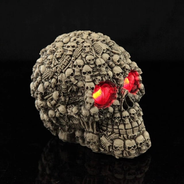Esqueleto Brillante, Decoración De Halloween, Adornos De Esqueleto De Resina Brillante De Terror Para Alféizar De Ventana De Jardín matsuzay HA043939-01