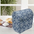 thumbnail image 4 of Ethnic Lounger Chair Bag, Portuguese Azulejo Tile Inspired Pattern with Ornamental Foliage Pattern, High Capacity Storage with Handle Container, Lounger Size, Navy Blue Orange White, by Ambesonne, 4 of 5