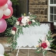 thumbnail image 3 of Arco de boda con flores, centro de mesa colgante rústico, guirnalda, letrero de bienvenida, guirnalda floral Estilo D, 3 of 7