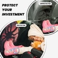 thumbnail image 4 of Easygdp Giant Monster Over City Car Kick Mat Seat Cover 2 Pcs Anti-Kick Pockets Storage Mat Back Seat Cover Car Seat Protector, 4 of 8