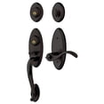 thumbnail image 1 of Baldwin 853451022LH Landon Single Cylinder Two Point Left Handed Handle Set with Wave Interior Lever, Oil Rubbed Bronze, 1 of 4