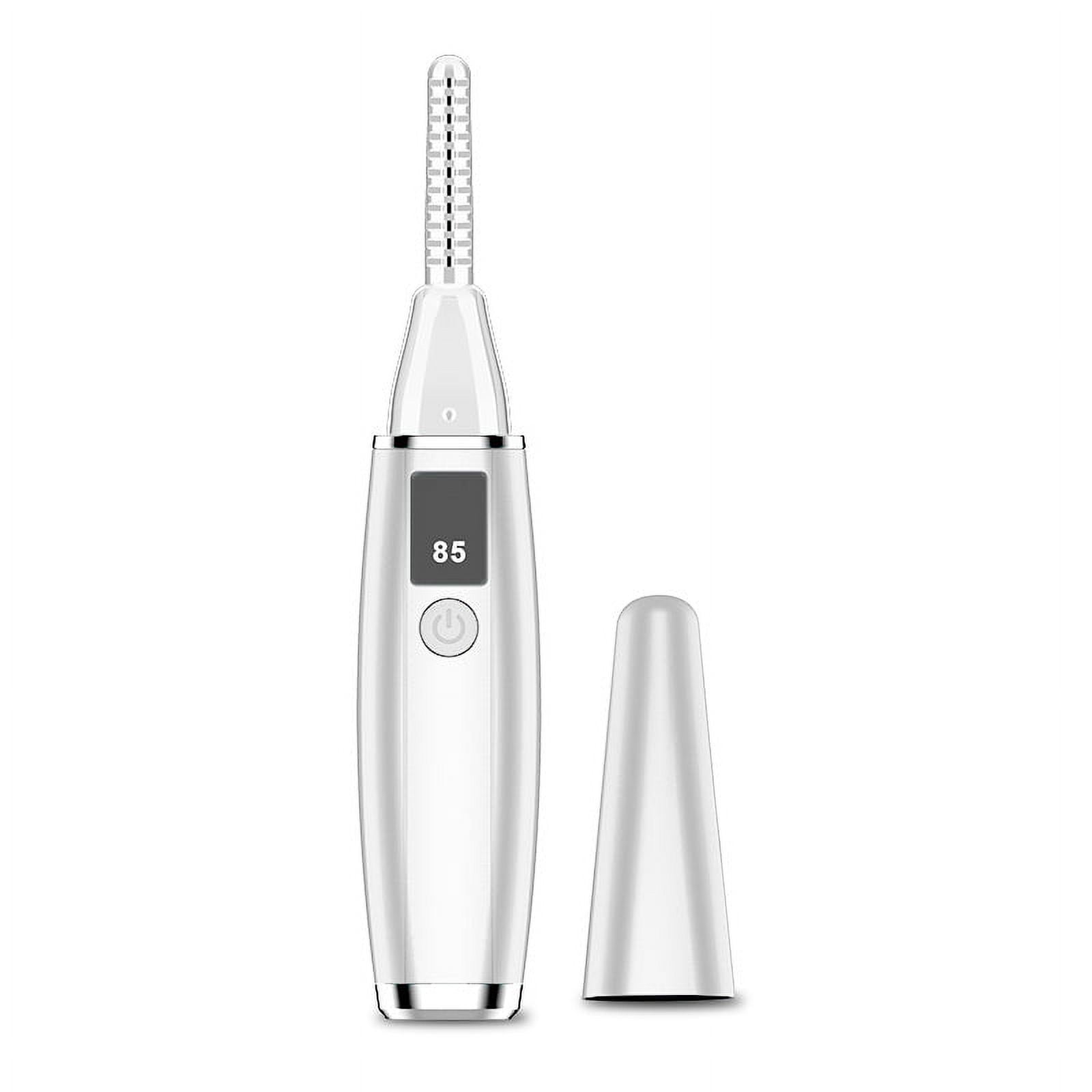New Heated Eyelash Curler, USB Rechargeable Electric Eelash Curlers,Electric Eyelash Curlers with Digital Display, 2 Temperature Adjustable for Makeup Natural Curling Eye Lashes, Black