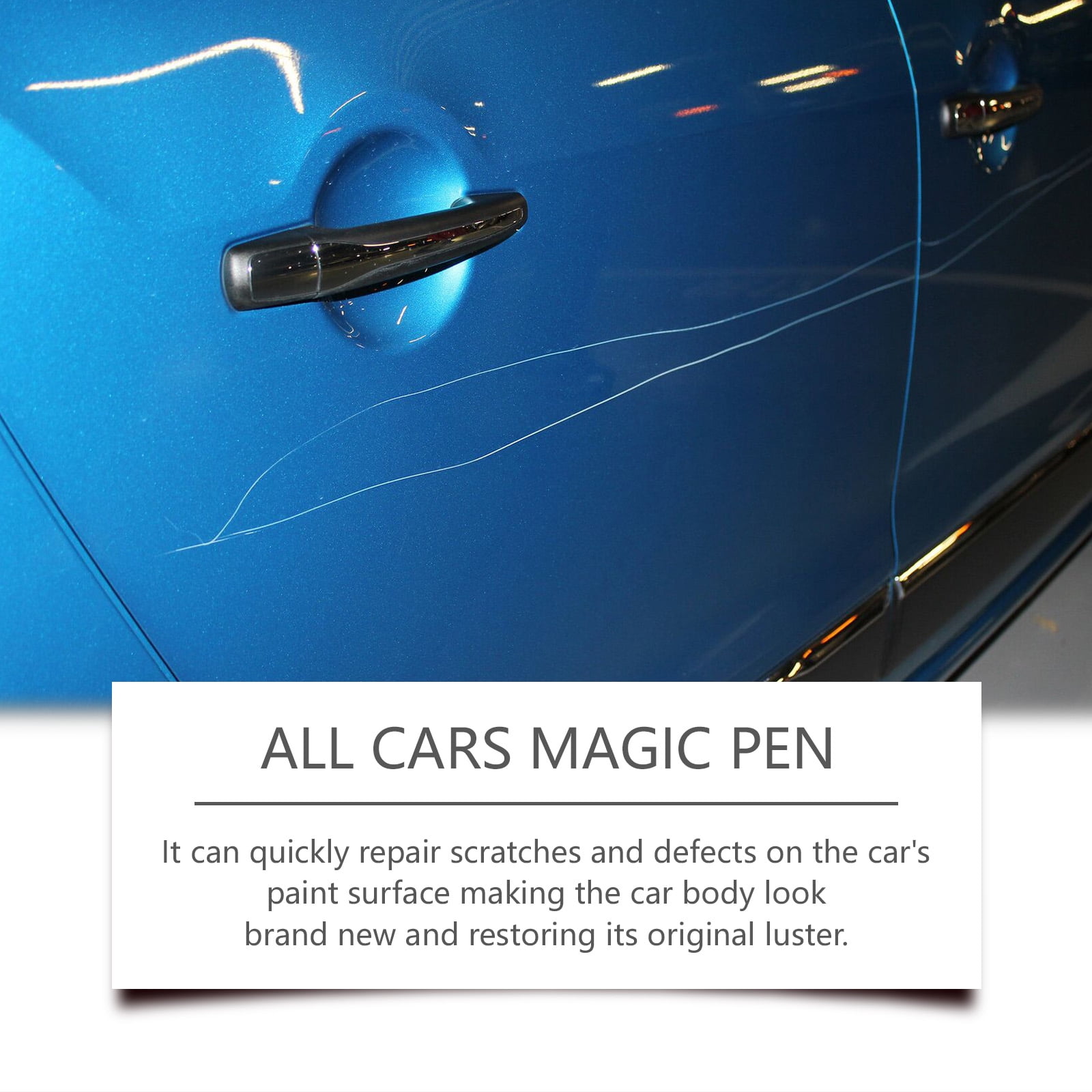Alvantor Universal Car Scratch Remover Pen Touch Up Paint, Scratch Repair Kit for All Vehicle Colors, 0.17 fl. oz