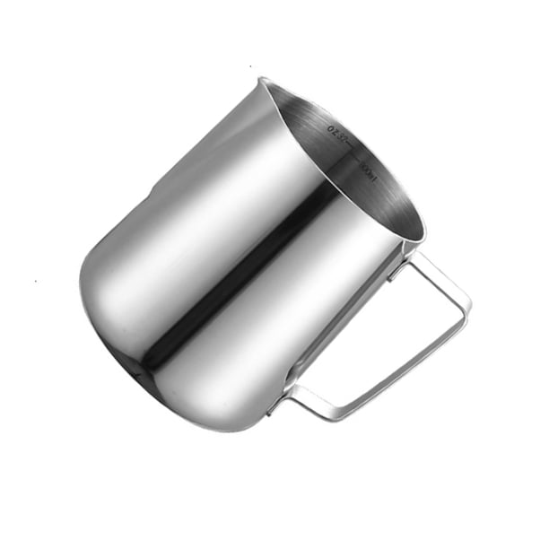 Billuyoard Jarra de espuma de leche inoxidable de 350ml/600ml/100ml, jarra de café Latte, taza a escala artesanal Barista Juegos de servir café y té escala 1000ml