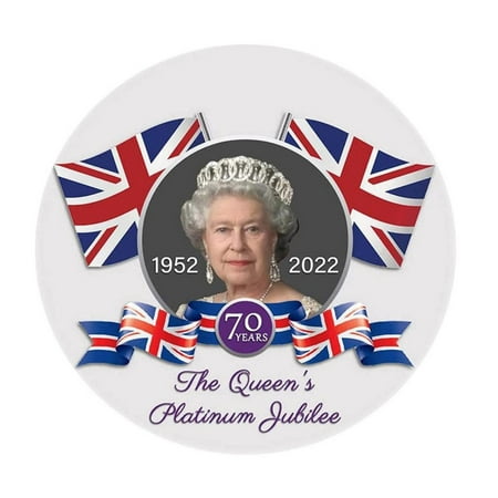 

TAONMEISU Queen Elizabeth II Commemorative Fridge Magnet | 5cm Queen Elizabeth II Platinum Jubilee Dishwasher Magnet | Strong Fridge Magnets for Kitchen School Bar