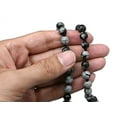 thumbnail image 4 of Snowflake Obsidian Mala Beads 108 Buddhist Prayer Beads Japamala Hand Knotted, 4 of 5