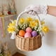thumbnail image 1 of Almacenamiento y organización, cesta de flores de interior de mano, decoración de bodas, arreglos florales para sala de estar, materiales florales, cesta de embalaje, tejido de ratán, cesta de madera, 1 of 6