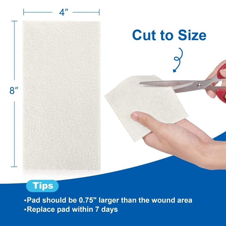 LotFancy Calcium Alginate Wound Dressing, 4" x 8", 10 Pack , Absorbent Wound Dressings Pads HSA/FSA Eligible - Walmart.com LotFancy Calcium Alginate Wound Dressing, 4" x 8", 10 Pack , Absorbent Wound Dressings Pads HSA/FSA Eligible - Walmart.com