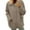 Khaki, variant on Yigetop Women's Coats, Women's Winter Faux Coats Long Sleeve Lapel Button Down Pockets Fleece Jacket Casual Trendy Outerwear Fall Coats Khaki L