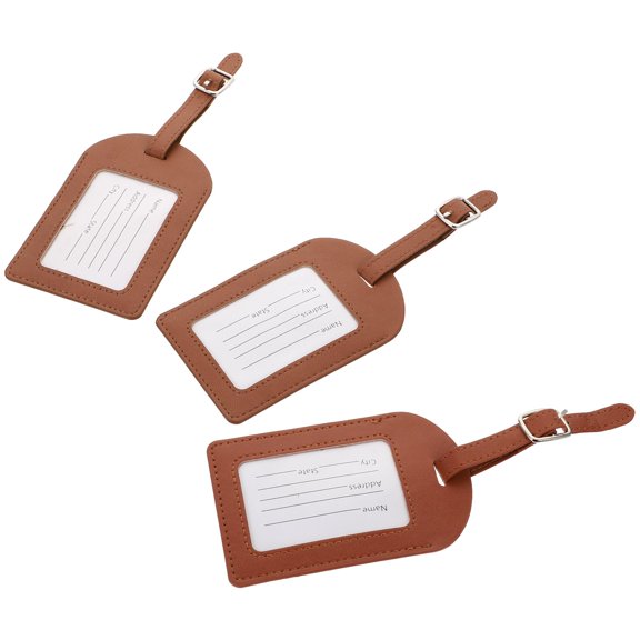Luggage Tag 3 Pcs Baggage Tags Travel Duffle Advanced Suitcase Simple Handbag Miss Pu
