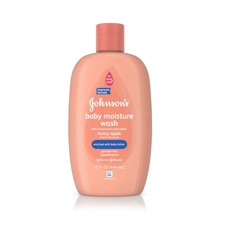 Johnson's Baby Bath Honey Apple Hypoallergenic Body Wash, 15 Fl. Oz. (Pack of 2)