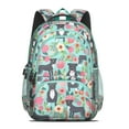 thumbnail image 2 of Cute Pitbull Terriers Dog and Flowers Backpack for School,Cute School Bag,Schoolbag with Adjustable Shoulder Straps & Padded Back,16.9 Inch, 2 of 5