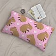 thumbnail image 6 of King Pillow Cases Standard Size - Capybara Print Pink Soft Envelope Closure Microfiber Block Print Pillow Cover, Wrinkle Stain Resistant Travel Pillow Covers Standard Size 20x36in, 6 of 7