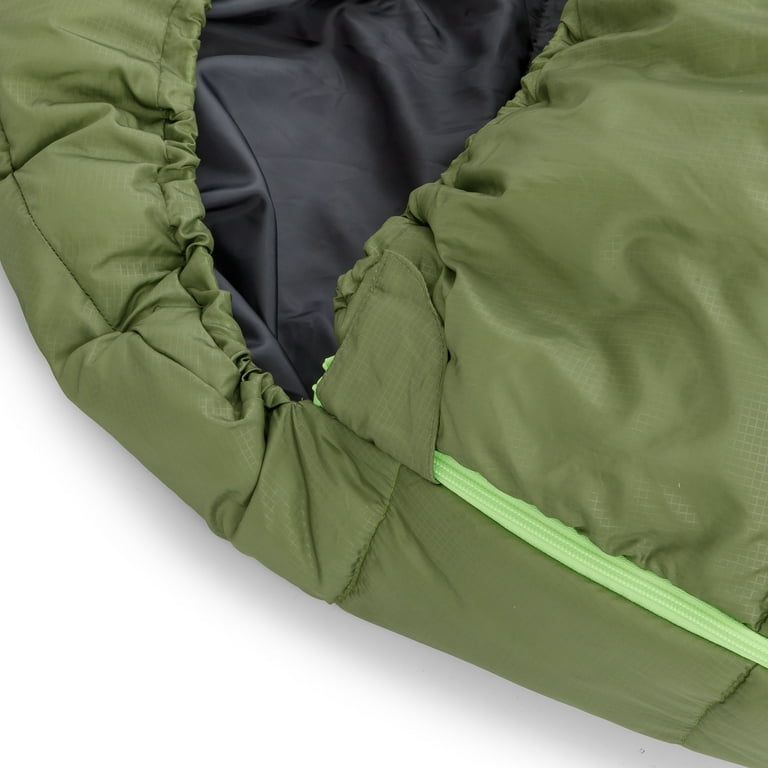 Ozark Trail Sleeping Bag 50F Compact Mummy Green 88.6x31.5 inches