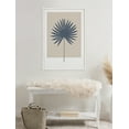 thumbnail image 6 of Kate and Laurel Sylvie Muted Tan and Blue Colorblock Botanical Palm Framed Canvas Wall Art by The Creative Bunch Studio, 23x33 White, Simple Modern Botanical Wall Decor Art, 6 of 7