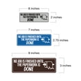 thumbnail image 5 of Signs ByLITA Standard No job Is Finished Until The Paperwork Is Done Sign (Blue) - Small, 5 of 6