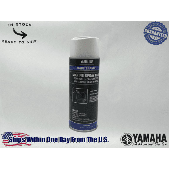 Yamaha Marine OEM Spray Paint White Pearlescent Base Coat ACC-MRNPT-0C-EA