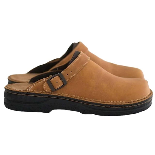 Men's Round Toe Slippers Non-slip Thick Sole Outdoor Sandals Comfortable Breathable Beach Shoes