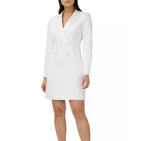 Adrianna Papell Knit Crepe Tuxedo Sheath Dress