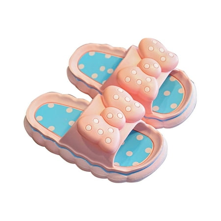 

Baycosin Girl Slides Non Slip Novelty Open Toe Sandals Extremely Comfy Cushioned Thick Sole Cute Cartoon Shower Slippers Indoor & Outdoor