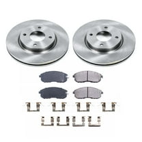 Ultimate Brakes Front Ceramic Brake Pad and Rotor Kit with Hardware WM80717