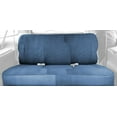 thumbnail image 2 of CalTrend Rear Solid Bench Carbon Fiber Seat Covers for 2002-2004 Chevy Tracker - CV359-04FA Blue Insert and Trim, 2 of 3