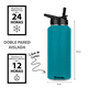thumbnail image 2 of Termo Bloosom  Para Café Y Agua 3 Tapas 32 Oz 950 Ml Azul Petroleo, 2 of 4