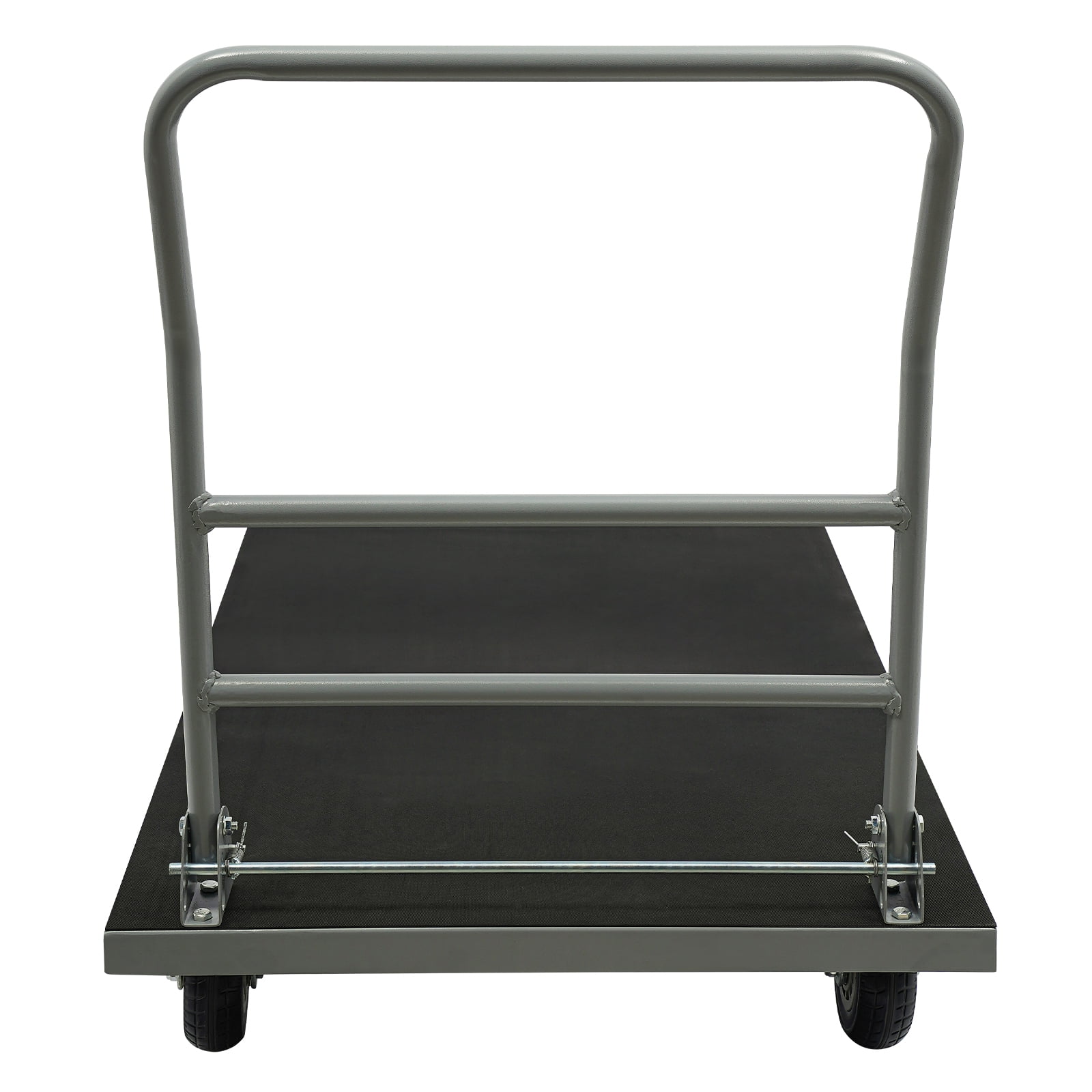 Folding Platform Truck Cart,2500 LBS Load Capacity, Foldable Flatbed Cart,Heavy Duty Platform Hand Truck with 6" 360 Degree Swivel Wheels for Moving Furniture