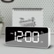 thumbnail image 5 of Billuyoard Reloj despertador digital LED Snooze Relojes con tira de USB Espejo Electrónico Sala de estar Oficina Cocina Decoración Electrodomésticos Negro Billuyoard HA083593-02B, 5 of 6