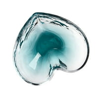 Glass Fruit Salad Bowl Heart Dessert Bowl Glass Serving Bowl Clear Decrotive Bowl Snack Candy Bowl for Christmas Party Treat