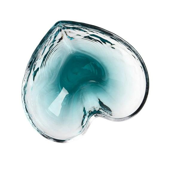 Toyvian Transparent Glass Bowl for Party Use Elegant Clear Heart Design Great for Serving Salad Dessert Snacks 7.5 Inches