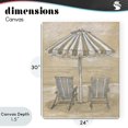 thumbnail image 4 of Stupell Industries Coastal Umbrella & Chairs Drawing Canvas Art, 24 x 30, by Patti Bishop, 4 of 8