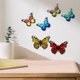 thumbnail image 1 of Paquete de 6 mariposas CUTICAT decoración de pared coloridas 3D 16.5x12cm, 1 of 7