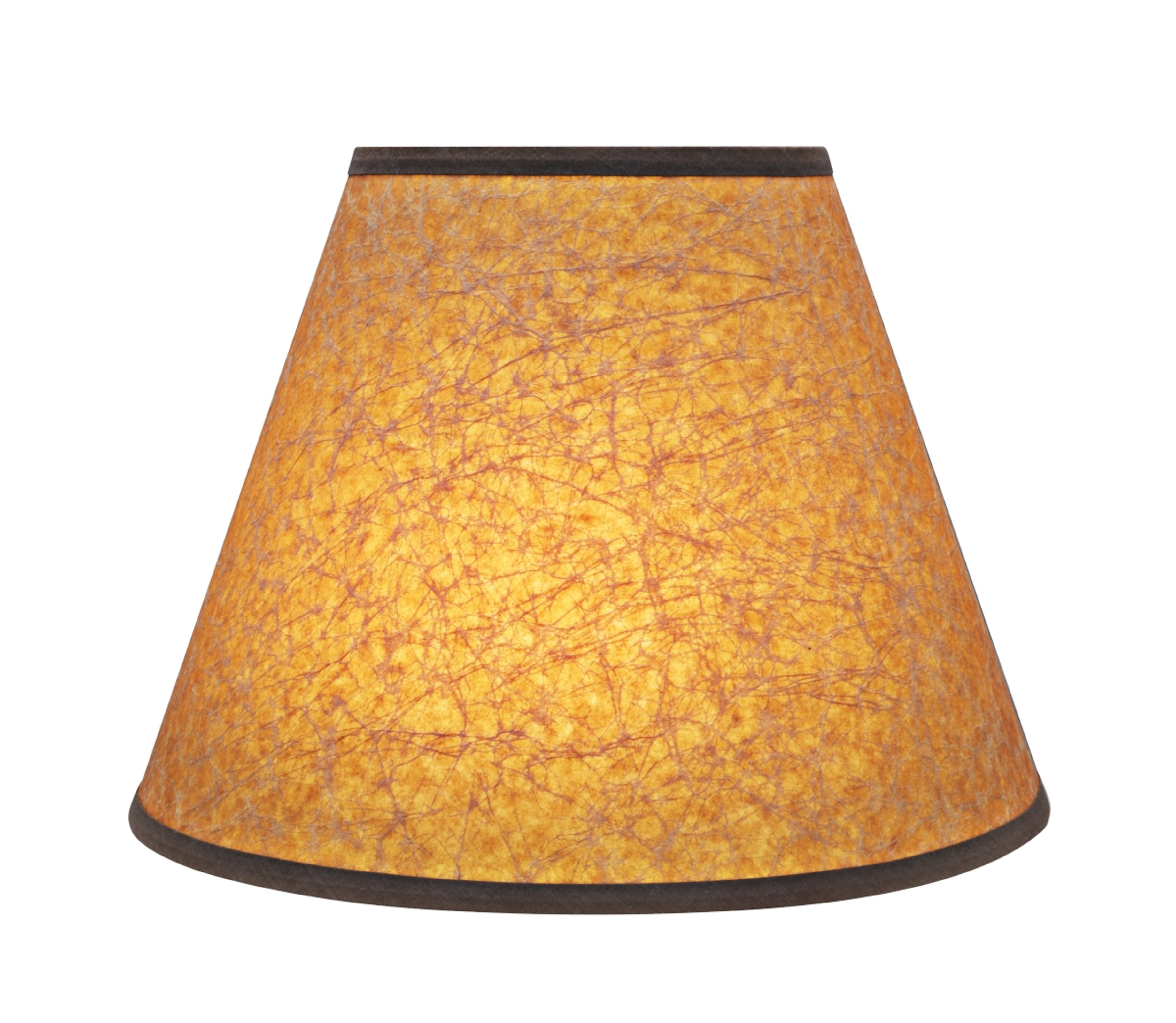 Aspen Creative 32622 Transitional Hardback Empire Shaped Spider Construction Lamp Shade in Dark Brown, 12" wide (6" x 12" x 9")