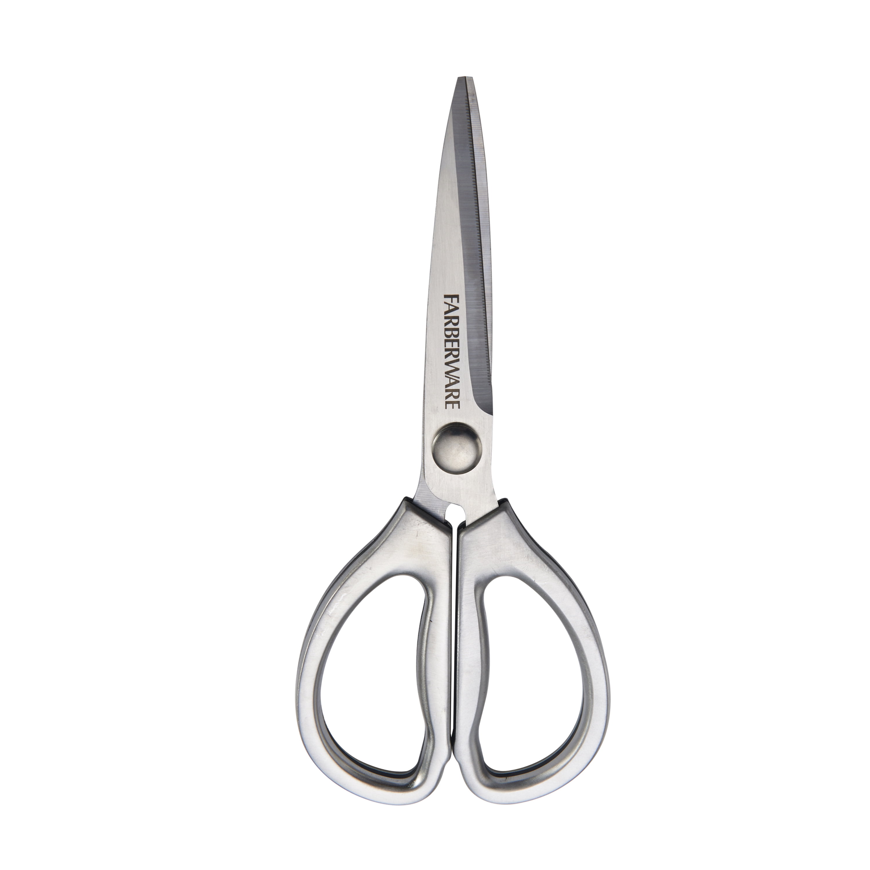 Farberware Classic 2-piece Kitchen Scissor Set in Metallic Stainless Steel and Teal
