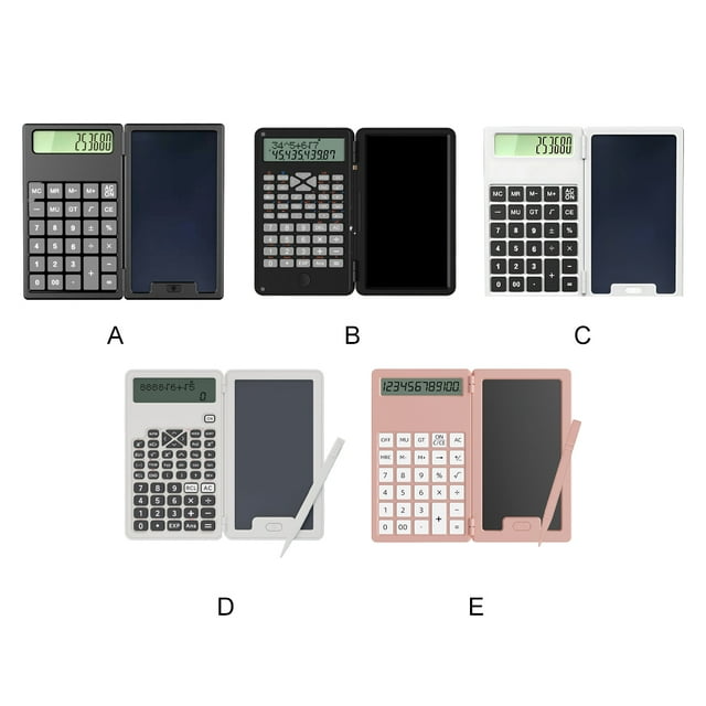 Ruiboury Petite Calculatrice avec Mini Corps Portable Calculatrice Scientifique Profilée Calculatrice de Base Blanche
