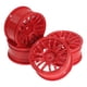 thumbnail image 1 of Llantas RC resistentes con buje de plástico ligero, repuesto profesional a escala 1:10 Rojo, 1 of 9
