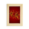 thumbnail image 1 of Red Lotus Flower Lotus Flower Desktop Display Photo Frame Picture Art Painting 5x7 inch, 1 of 3
