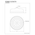 thumbnail image 2 of Kingston Brass K124A0 Victorian Shower Head, Matte Black, 2 of 2
