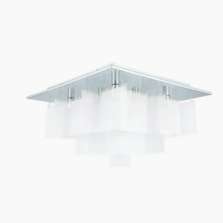 

Eglo 8x25w Ceiling Light W/ Chrome Finish & Satin Glass - 92727A