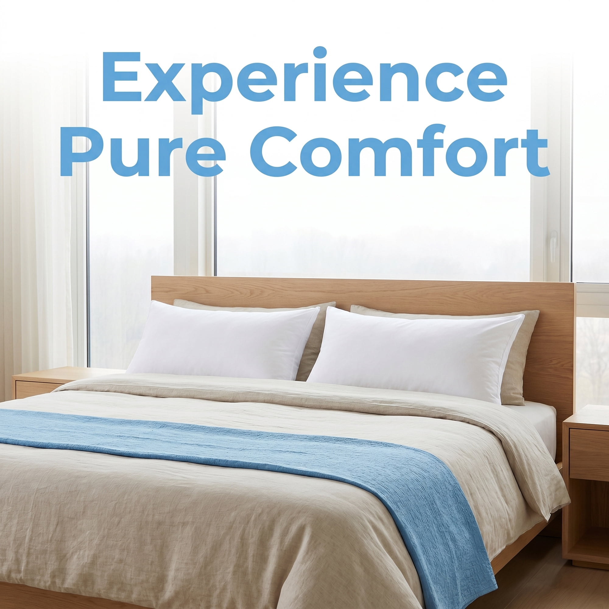 Unique Bargains 4Pcs Breathable Hypoallergenic Polyester Pillow Protectors White 20" x 26"